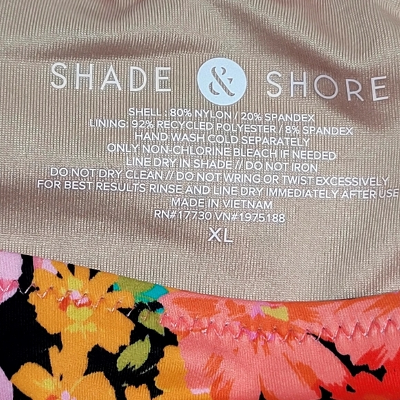 Shade & Shore Cheeky Bikini Bottom, Size XL (16-18) - Picture 7 of 9